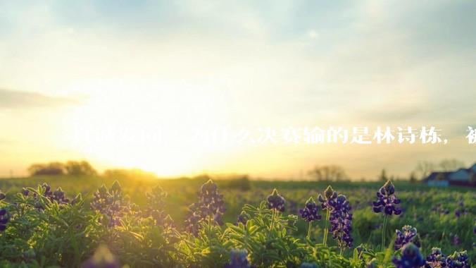 真诚发问，为什么决赛输的是林诗栋，被骂的却是王楚钦？